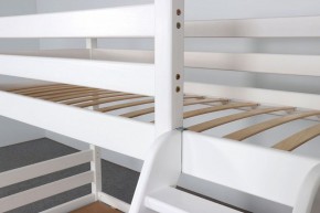 АДЕЛЬ Кровать двухъярусная с наклонной лестницей (белый) в Нижневартовске - niznevartovsk.mebel-74.com | фото