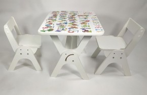 Детский растущий стол-парта и два стула Я САМ "Умка-Дуо" (Алфавит) в Нижневартовске - niznevartovsk.mebel-74.com | фото