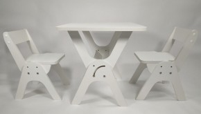 Детский растущий стол-парта и два стула Я САМ "Умка-Дуо" (Белый) в Нижневартовске - niznevartovsk.mebel-74.com | фото
