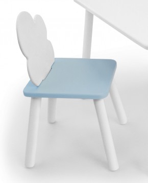 Детский стул Облачко (Белый/Голубой/Белый) в Нижневартовске - niznevartovsk.mebel-74.com | фото
