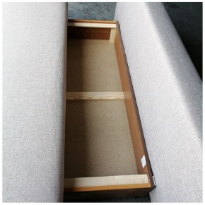 Диван-кровать Комфорт без подлокотников BALTIC GREY (2 подушки) в Нижневартовске - niznevartovsk.mebel-74.com | фото