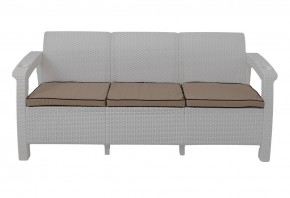 Диван Yalta Premium Sofa 3 Set (Ялта) белый (+подушки под спину) в Нижневартовске - niznevartovsk.mebel-74.com | фото