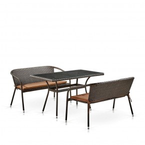 Комплект мебели из иск. ротанга T286A/S139A-W53 Brown в Нижневартовске - niznevartovsk.mebel-74.com | фото