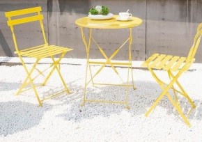 Комплект садовой мебели OTS-001R (стол + 2 стула) металл в Нижневартовске - niznevartovsk.mebel-74.com | фото