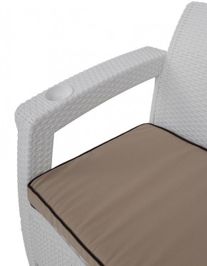 Комплект уличной мебели Yalta Premium Terrace Set (Ялта) белый (+подушки под спину) в Нижневартовске - niznevartovsk.mebel-74.com | фото