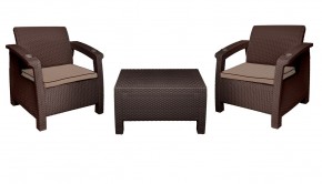 Комплект уличной мебели Yalta Premium Terrace Set (Ялта) шоколадый (+подушки под спину) в Нижневартовске - niznevartovsk.mebel-74.com | фото