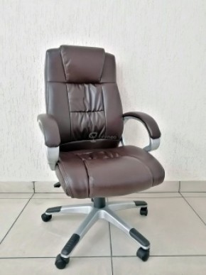 Кресло Barneo K-6 для руководителя (коричневая экокожа) в Нижневартовске - niznevartovsk.mebel-74.com | фото