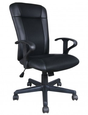 Кресло BRABIX "Optima MG-370" (экокожа/ткань, черное) 531580 в Нижневартовске - niznevartovsk.mebel-74.com | фото