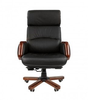 Кресло для руководителя CHAIRMAN 417 (Натуральная кожа) Черное в Нижневартовске - niznevartovsk.mebel-74.com | фото