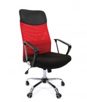 Кресло для руководителя CHAIRMAN 610 N (15-21 черный/сетка красный) в Нижневартовске - niznevartovsk.mebel-74.com | фото