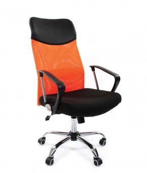 Кресло для руководителя CHAIRMAN 610 N (15-21 черный/сетка оранжевый) в Нижневартовске - niznevartovsk.mebel-74.com | фото