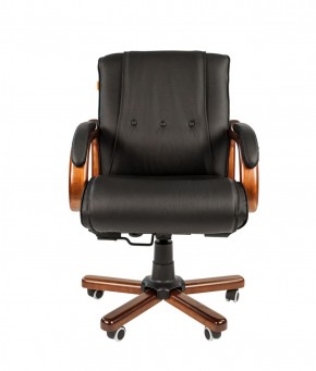 Кресло для руководителя CHAIRMAN  653 М (Кожа) Черное в Нижневартовске - niznevartovsk.mebel-74.com | фото