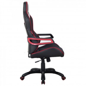 Кресло компьютерное BRABIX Nitro GM-001 (ткань/экокожа) черное, вставки красные (531816) в Нижневартовске - niznevartovsk.mebel-74.com | фото