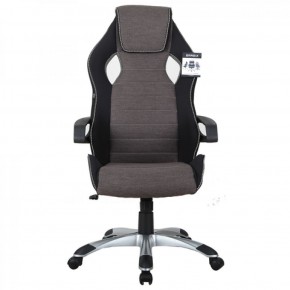 Кресло компьютерное BRABIX Techno GM-002 (ткань) черное/серое, вставки белые (531815) в Нижневартовске - niznevartovsk.mebel-74.com | фото