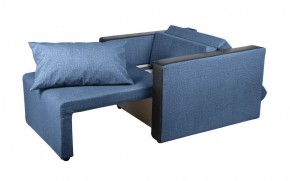 Кресло-кровать Милена с подлокотниками (синий) Велюр в Нижневартовске - niznevartovsk.mebel-74.com | фото