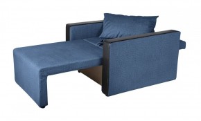 Кресло-кровать Милена с подлокотниками (синий) Велюр в Нижневартовске - niznevartovsk.mebel-74.com | фото