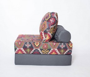Кресло-кровать-пуф бескаркасное Прайм (мехико серый-графит) в Нижневартовске - niznevartovsk.mebel-74.com | фото