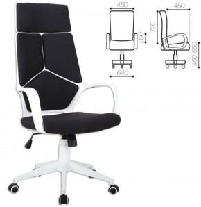 Кресло офисное BRABIX PREMIUM "Prime EX-515" (пластик белый, ткань, черное) 531812 в Нижневартовске - niznevartovsk.mebel-74.com | фото