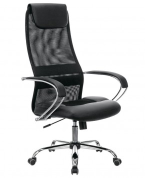 Кресло офисное BRABIX PREMIUM "Stalker EX-608 CH" (хром, ткань-сетка/кожзам, черное) 532091 в Нижневартовске - niznevartovsk.mebel-74.com | фото