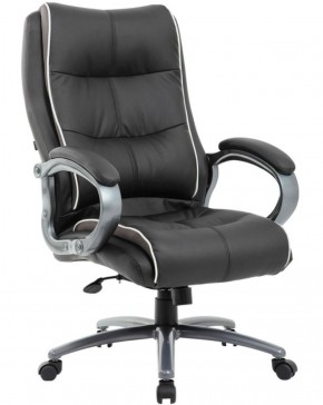 Кресло офисное BRABIX PREMIUM "Strong HD-009" (экокожа черная, ткань серая) 531945 в Нижневартовске - niznevartovsk.mebel-74.com | фото