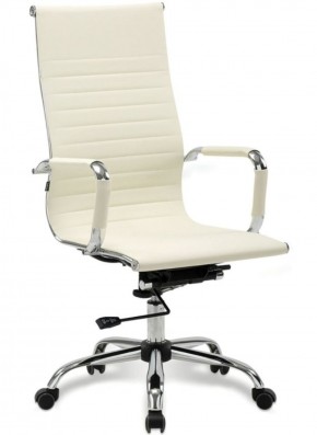 Кресло офисное BRABIX "Energy EX-509" (экокожа, хром, бежевое) 531166 в Нижневартовске - niznevartovsk.mebel-74.com | фото