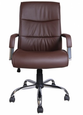 Кресло офисное BRABIX "Space EX-508" (экокожа, хром, коричневое) 531164 в Нижневартовске - niznevartovsk.mebel-74.com | фото