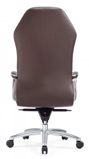 Кресло руководителя Бюрократ _AURA/BROWN коричневый в Нижневартовске - niznevartovsk.mebel-74.com | фото