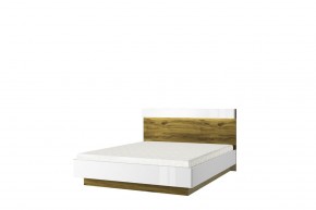 Кровать 160 с подъемником, TORINO, цвет белый/Дуб наварра в Нижневартовске - niznevartovsk.mebel-74.com | фото