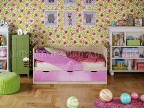 Кровать Бабочки (Сиреневый металлик) 1600 в Нижневартовске - niznevartovsk.mebel-74.com | фото