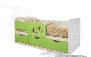 Кровать детская Минима Лего 1.86 (крем/дуб атланта) в Нижневартовске - niznevartovsk.mebel-74.com | фото