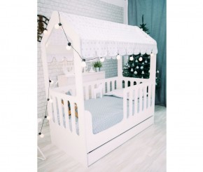 Кровать-домик с ящиком 800*1600 (Белый) в Нижневартовске - niznevartovsk.mebel-74.com | фото