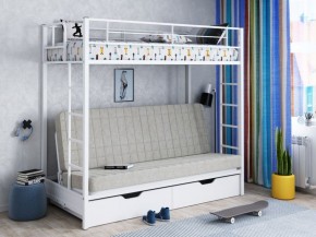 Кровать двухъярусная с диваном "Мадлен-ЯЯ" с ящиками в Нижневартовске - niznevartovsk.mebel-74.com | фото