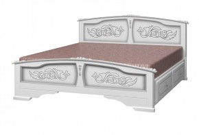 ЕЛЕНА Кровать из массива 1400 с 2-мя ящиками  в Нижневартовске - niznevartovsk.mebel-74.com | фото