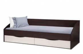 Кровать одинарная "Фея - 3" симметричная New (2000Х900) венге/вудлайн кремовый в Нижневартовске - niznevartovsk.mebel-74.com | фото
