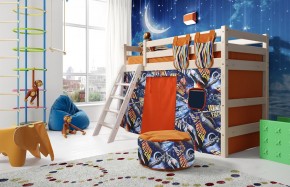 Кровать полувысокая с наклонной лестницей Соня (Вариант 6) в Нижневартовске - niznevartovsk.mebel-74.com | фото