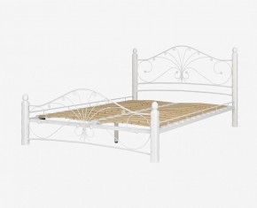 Кровать "Фортуна 1" КМД 2.01 Белая (1600*2000) (ножки-белые) с коваными элементами в Нижневартовске - niznevartovsk.mebel-74.com | фото