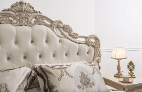 Кровать с мягким изголовьем Патрисия (1600) крем в Нижневартовске - niznevartovsk.mebel-74.com | фото