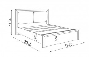 Кровать 1.6 Глэдис М31 с настилом и мягкой частью (ЯШС/Белый) в Нижневартовске - niznevartovsk.mebel-74.com | фото