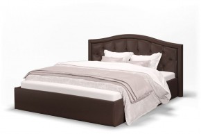 Кровать Стелла 1200 + Основание (Лесмо brown) коричневый в Нижневартовске - niznevartovsk.mebel-74.com | фото