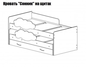 Кровать выкатная Соник (800*1900) в Нижневартовске - niznevartovsk.mebel-74.com | фото