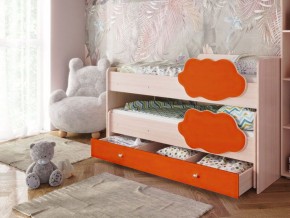 Кровать выкатная Соник на щитах (800*1600) с бортиком + ящик в Нижневартовске - niznevartovsk.mebel-74.com | фото