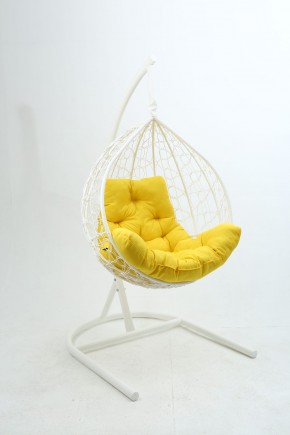 Подвесное кресло Бароло (белый/желтый) в Нижневартовске - niznevartovsk.mebel-74.com | фото