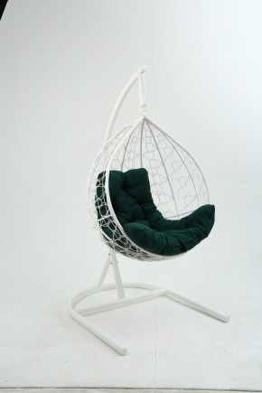 Подвесное кресло Бароло (белый/зеленый) в Нижневартовске - niznevartovsk.mebel-74.com | фото