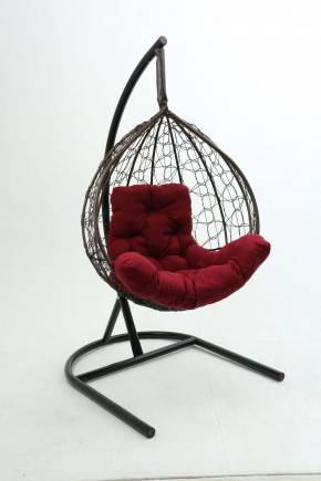 Подвесное кресло Бароло (коричневый/бордо) в Нижневартовске - niznevartovsk.mebel-74.com | фото