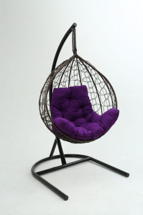 Подвесное кресло Бароло (коричневый/фиолетовый) в Нижневартовске - niznevartovsk.mebel-74.com | фото