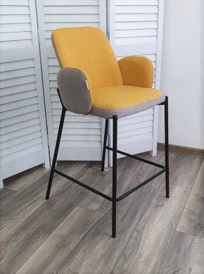 Полубарный стул NYX (H=65cm) VF106 желтый / VF120 серый М-City в Нижневартовске - niznevartovsk.mebel-74.com | фото