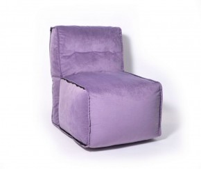 Прямое модульное бескаркасное кресло Комфорт (Фиолет велюр) в Нижневартовске - niznevartovsk.mebel-74.com | фото