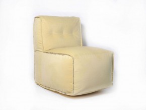 Прямое модульное бескаркасное кресло Комфорт (Желтый велюр) в Нижневартовске - niznevartovsk.mebel-74.com | фото