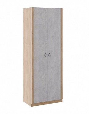 Шкаф 2 двери Глэдис М22 (Дуб Золотой/Цемент светлый) в Нижневартовске - niznevartovsk.mebel-74.com | фото