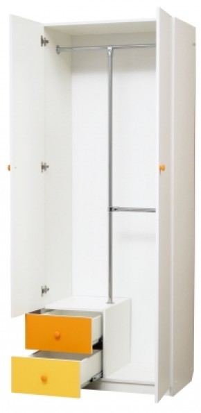 Шкаф 2-х дверный с ящиками и зеркалом Радуга (800) в Нижневартовске - niznevartovsk.mebel-74.com | фото